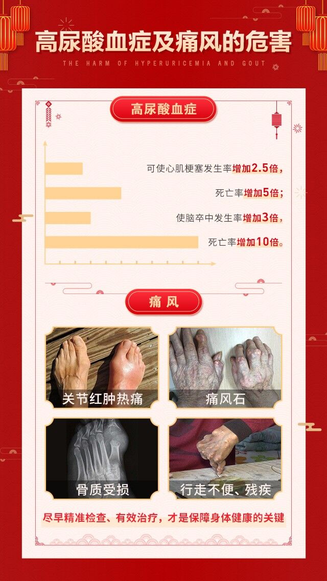 高尿酸血症及痛风的危害